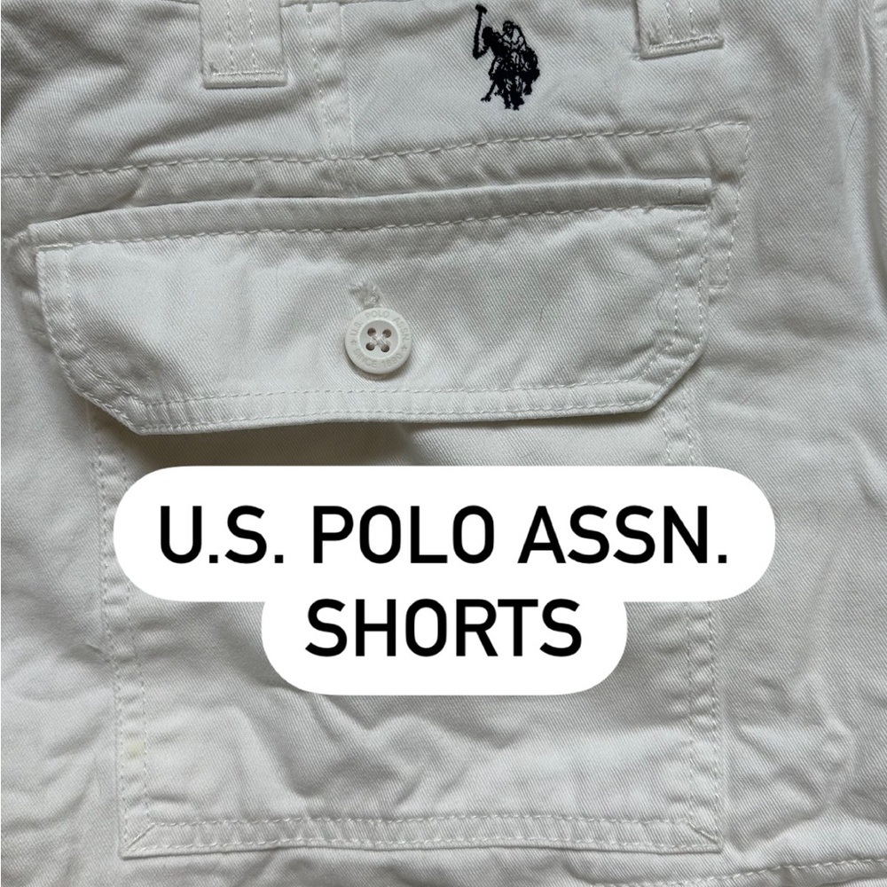 U.S. Polo Assn. W40 white jeans shorts